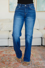 Load image into Gallery viewer, Addison Mid Rise Straight Jeans
