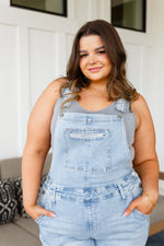 Load image into Gallery viewer, Annabelle Distressed Straight Leg Overalls
