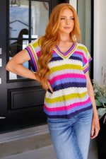 Load image into Gallery viewer, Another One V-Neck Striped Top
