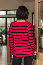 Load image into Gallery viewer, Are We There Yet? Striped Sweater
