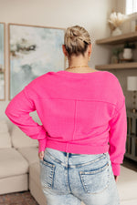 Load image into Gallery viewer, Back to Life V-Neck Sweater in Pink
