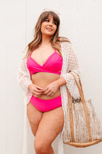 Load image into Gallery viewer, Beside the Bay Pink Swimsuit Bottoms
