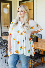 Load image into Gallery viewer, Blissed Out Button Up Babydoll Tunic
