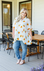 Load image into Gallery viewer, Blissed Out Button Up Babydoll Tunic
