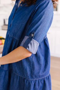 Blue Jean Baby Button Down Dress