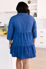 Load image into Gallery viewer, Blue Jean Baby Button Down Dress
