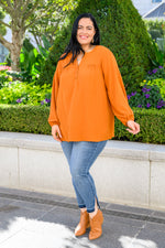 Load image into Gallery viewer, Bop To The Top Puff Sleeve Blouse In Caramel
