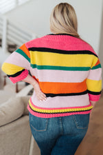 Load image into Gallery viewer, Bright Side Striped Sweater
