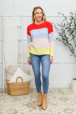 Load image into Gallery viewer, Bright Striped Knit Sweater
