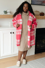 Load image into Gallery viewer, Passion in Plaid Coat in Pink
