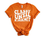 Load image into Gallery viewer, Classy Until Kickoff Graphic Tee in 10 Colors
