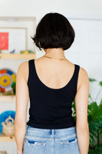 Load image into Gallery viewer, Carefree Seamless Reversible Tank in Black
