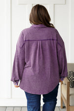 Load image into Gallery viewer, Chaos of Sequins Shacket in Purple
