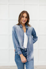 Load image into Gallery viewer, Checkered Denim Patch Shirt

