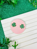 Load image into Gallery viewer, PREORDER: Clover Signature Enamel Studs Earrings
