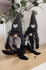 Load image into Gallery viewer, Coffee Lover Gnomes Set of 2 in Charcoal
