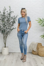 Load image into Gallery viewer, Round Neck Bodysuit In Blue
