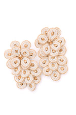 Load image into Gallery viewer, Falling Petals Earrings in Ivory
