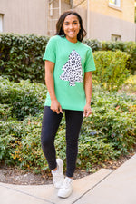 Load image into Gallery viewer, Dalmatian Tree Graphic Tee in Kelly Green
