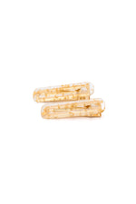 Load image into Gallery viewer, Double Trouble 2 Pack Hair Clip in Gold Leaf
