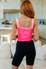 Load image into Gallery viewer, Effortless Reversible Mineral Wash Ribbed Tank in Neon Coral
