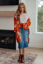 Load image into Gallery viewer, Enough Anyways Floral Cardigan in Burnt Orange
