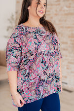 Load image into Gallery viewer, Essentially You Top in Pink Paisley
