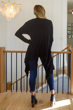 Load image into Gallery viewer, Ever Soft Cascade Cardigan With Pockets In Black
