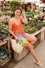 Load image into Gallery viewer, Festival Fringe Tank in Orange
