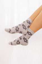 Load image into Gallery viewer, Flower Power Plush Socks 3 Pack
