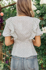 Load image into Gallery viewer, Folksong Floral Top in Periwinkle
