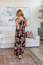 Load image into Gallery viewer, Fortuitous in Floral Maxi Dress
