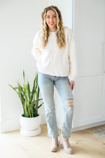 Load image into Gallery viewer, Fuzzy Cuddles Sweater in Off White
