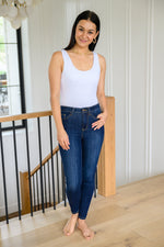 Load image into Gallery viewer, Georgia Back Yoke Skinny Jeans with Phone Pocket
