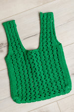 Load image into Gallery viewer, Girls Day Open Weave Bag in Green
