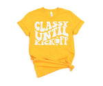 Load image into Gallery viewer, Classy Until Kickoff Graphic Tee in 10 Colors
