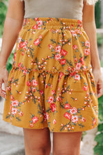 Load image into Gallery viewer, Golden Blooms Skirt
