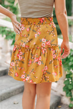 Load image into Gallery viewer, Golden Blooms Skirt
