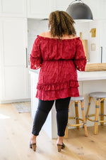 Load image into Gallery viewer, Hello, Goodbye Ruffle Dress In Burgundy

