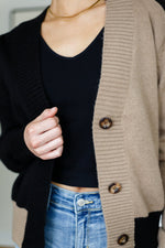Load image into Gallery viewer, Hidden Bookstore Two Toned Cardigan
