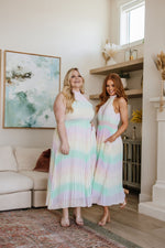 Load image into Gallery viewer, Irresistibly Iridescent Maxi Dress
