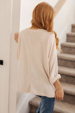 Load image into Gallery viewer, Ivory Thoughts Chenille Blouse
