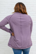 Load image into Gallery viewer, Janie Asymmetric Cowl Neck Jacket In Mulberry
