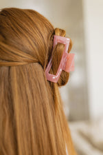 Load image into Gallery viewer, Jelly Rectangle Claw Clip in Watermelon
