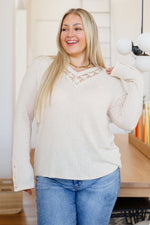 Load image into Gallery viewer, Keeping Notes Lace V Neck Top
