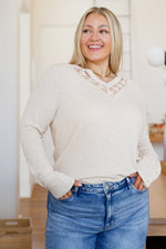Load image into Gallery viewer, Keeping Notes Lace V Neck Top
