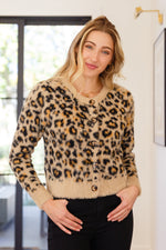 Load image into Gallery viewer, Kimberly Fuzzy Animal Print Cardigan
