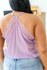 Load image into Gallery viewer, Lace Bonbon Bodysuit in Lavender
