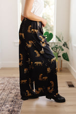 Load image into Gallery viewer, Legendary in Leopard Satin Wide Leg Pants
