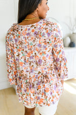 Load image into Gallery viewer, Let&#39;s Go Boho Floral Babydoll Top
